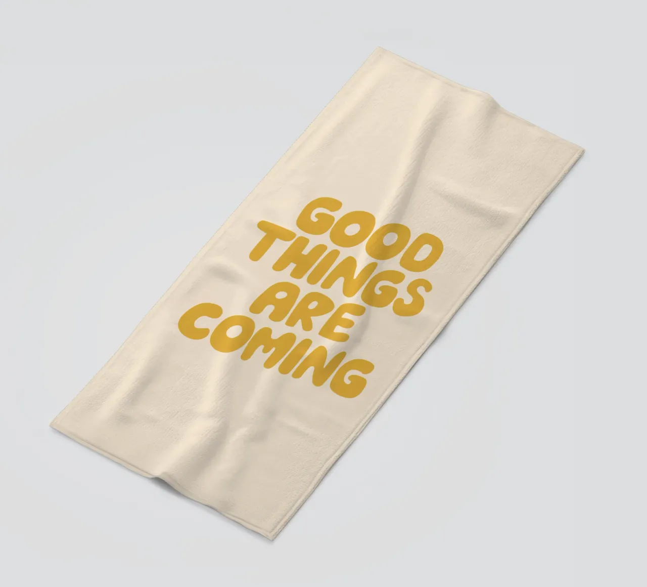 Le cose belle stanno arrivando telo mare da THE MOTIVATED TYPE