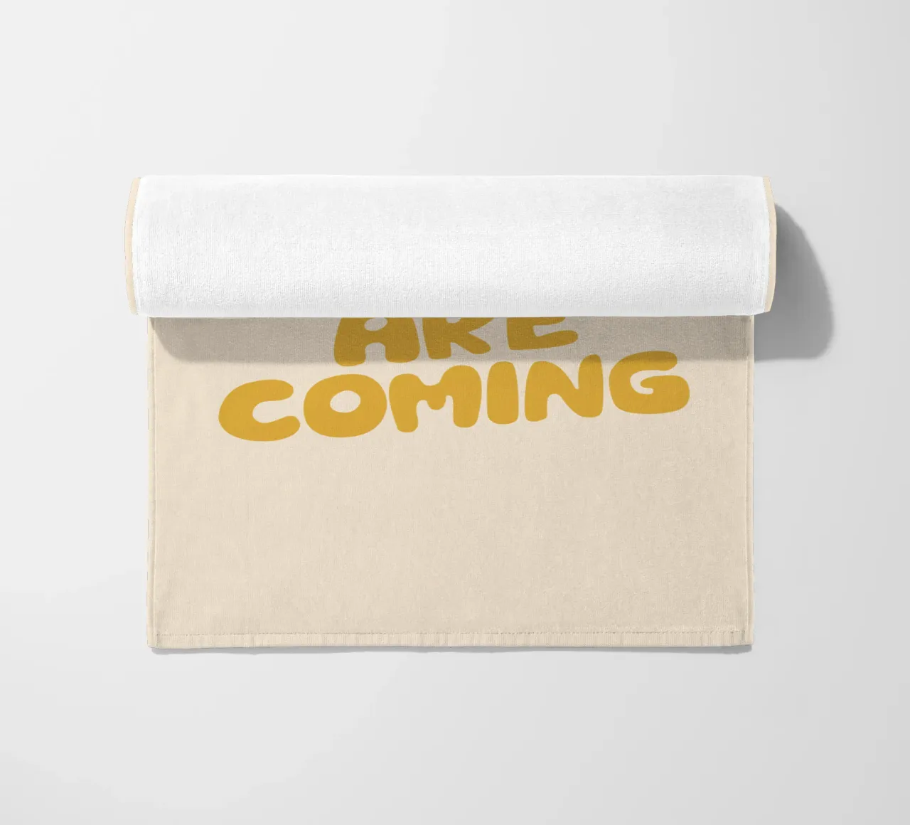 Le cose belle stanno arrivando telo mare da THE MOTIVATED TYPE
