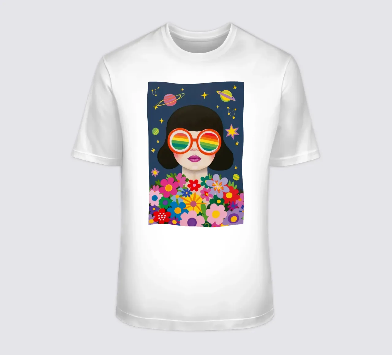 Sguardo galattico dei fiori t-shirt da Zep Layers