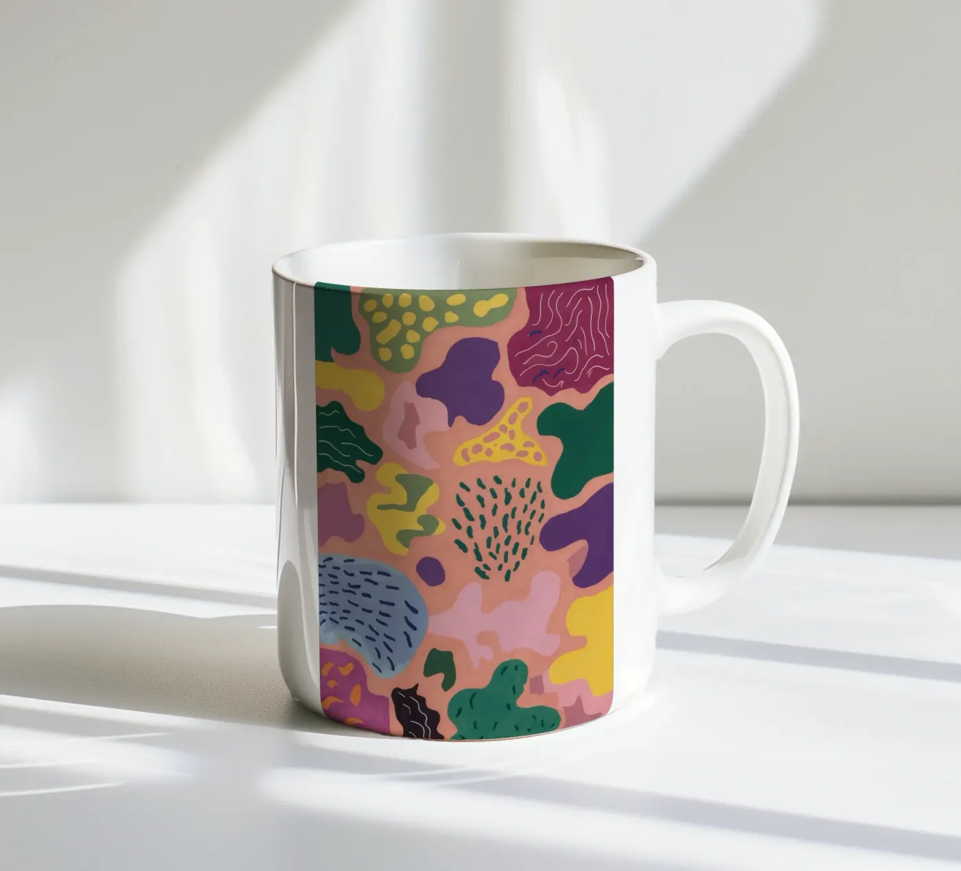 Camouflage Nature Code ceramic mug by Zep Layers