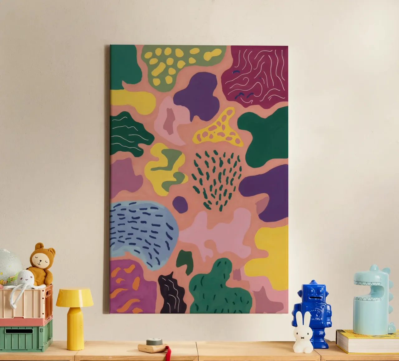 Camouflage Nature Code canvas by Zep Layers