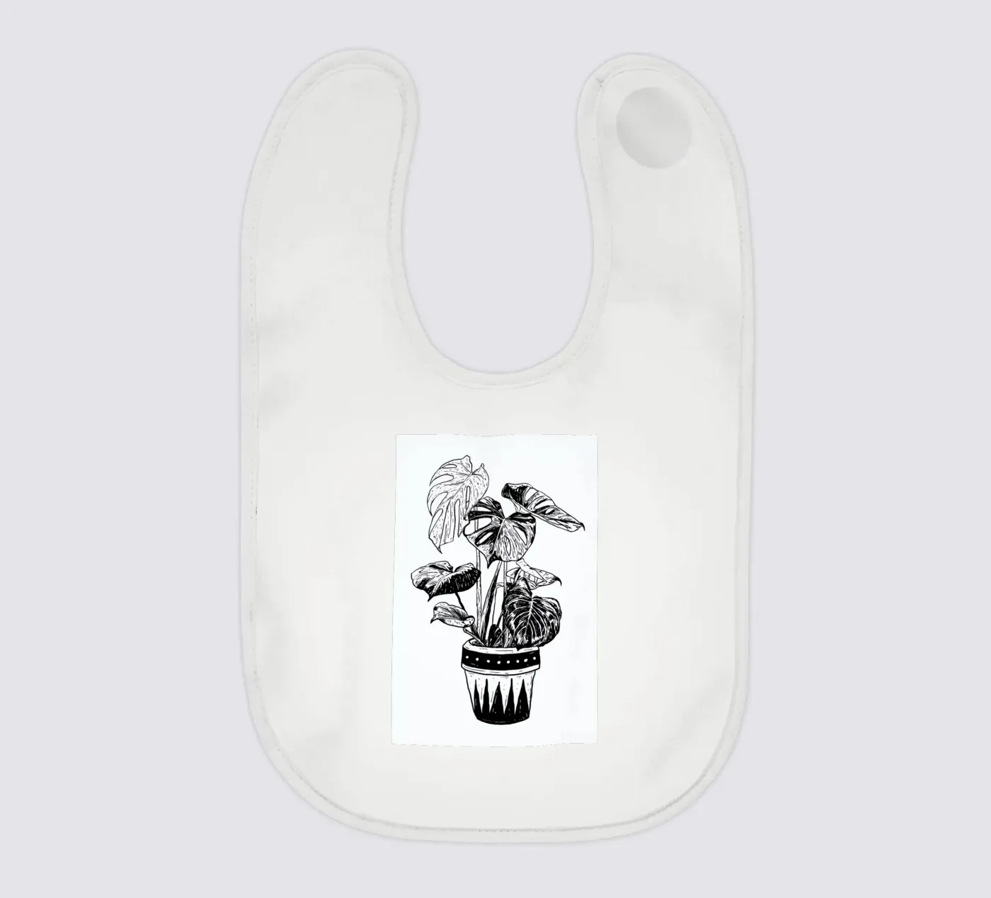Monstera baby bib by Nick Cocozza