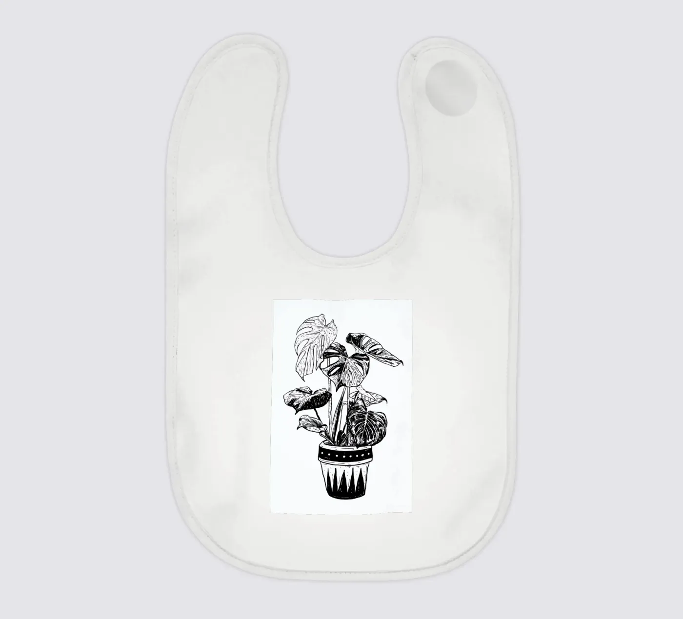 Monstera baby slabbetje van Nick Cocozza