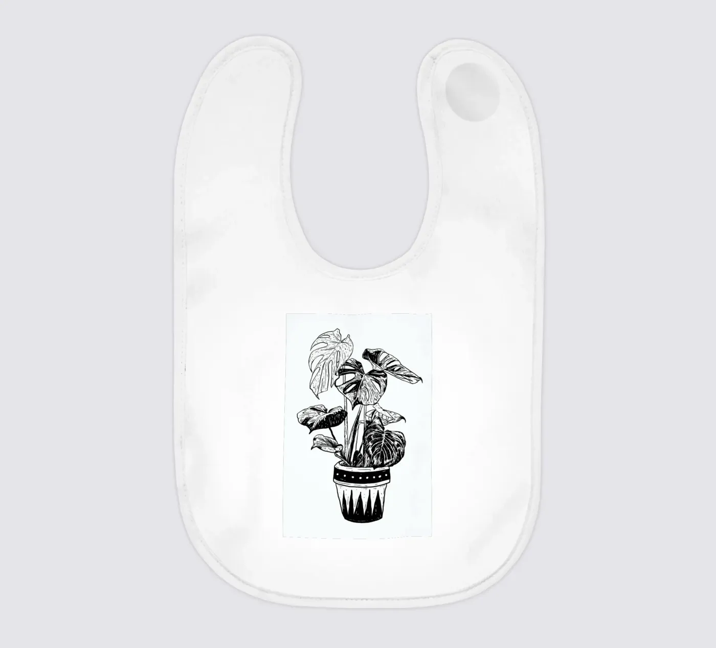 Monstera baby bib by Nick Cocozza