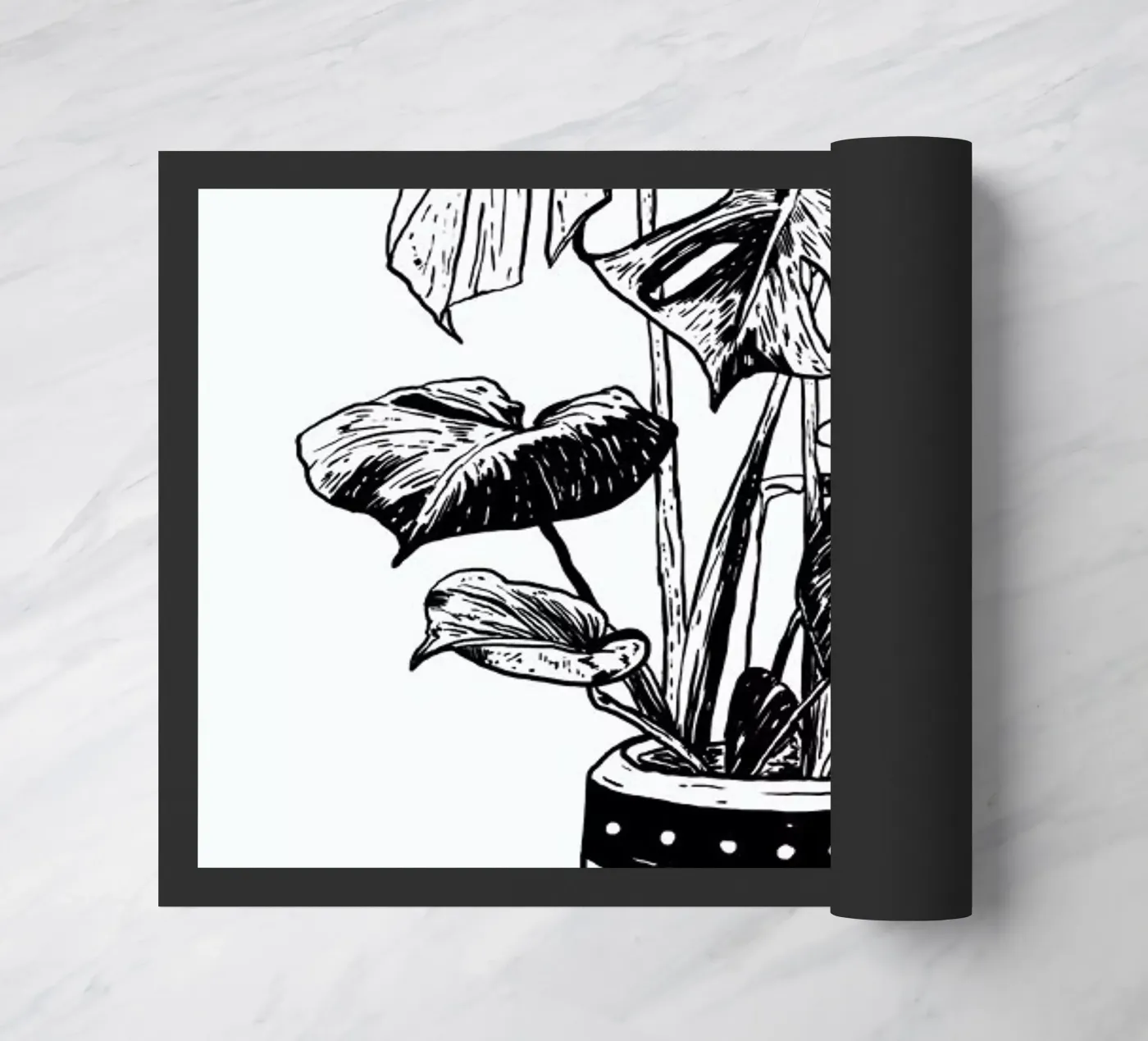 Monstera doormat by Nick Cocozza