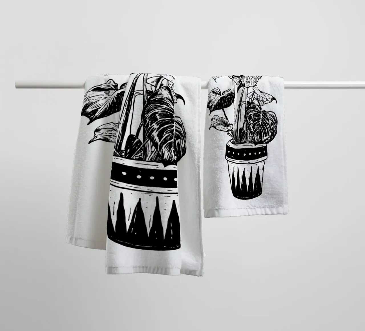 Monstera asciugamano da bagno da Nick Cocozza