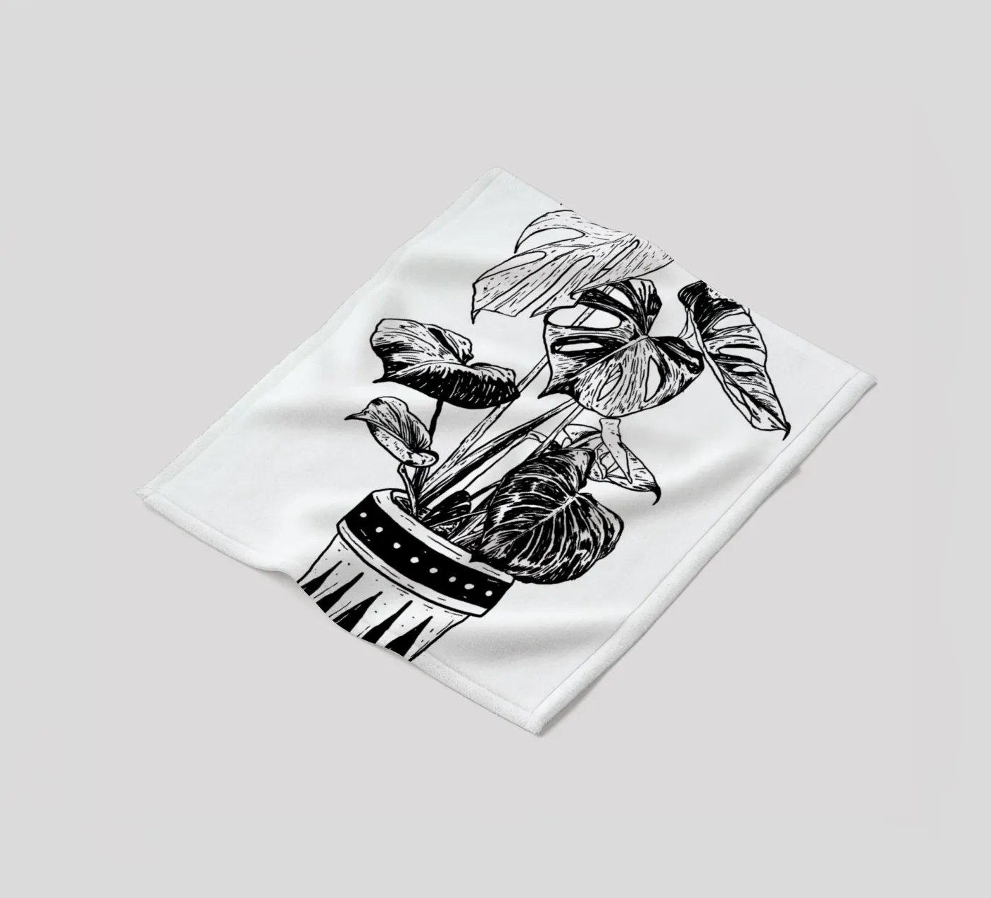 Monstera Fleecedecke von Nick Cocozza