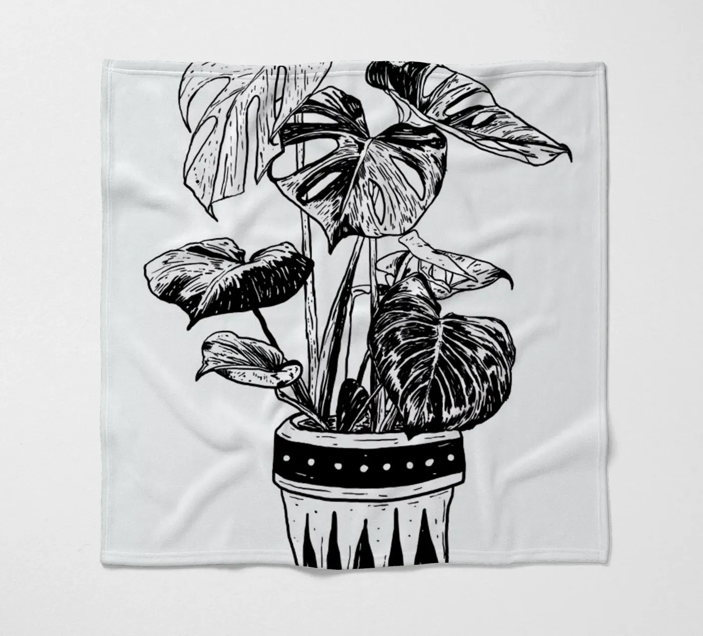 Monstera Fleecedecke von Nick Cocozza