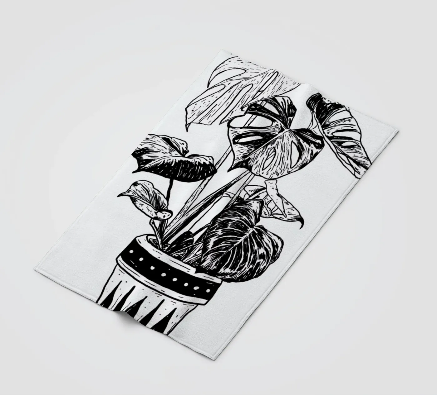 Monstera Fleecedecke von Nick Cocozza