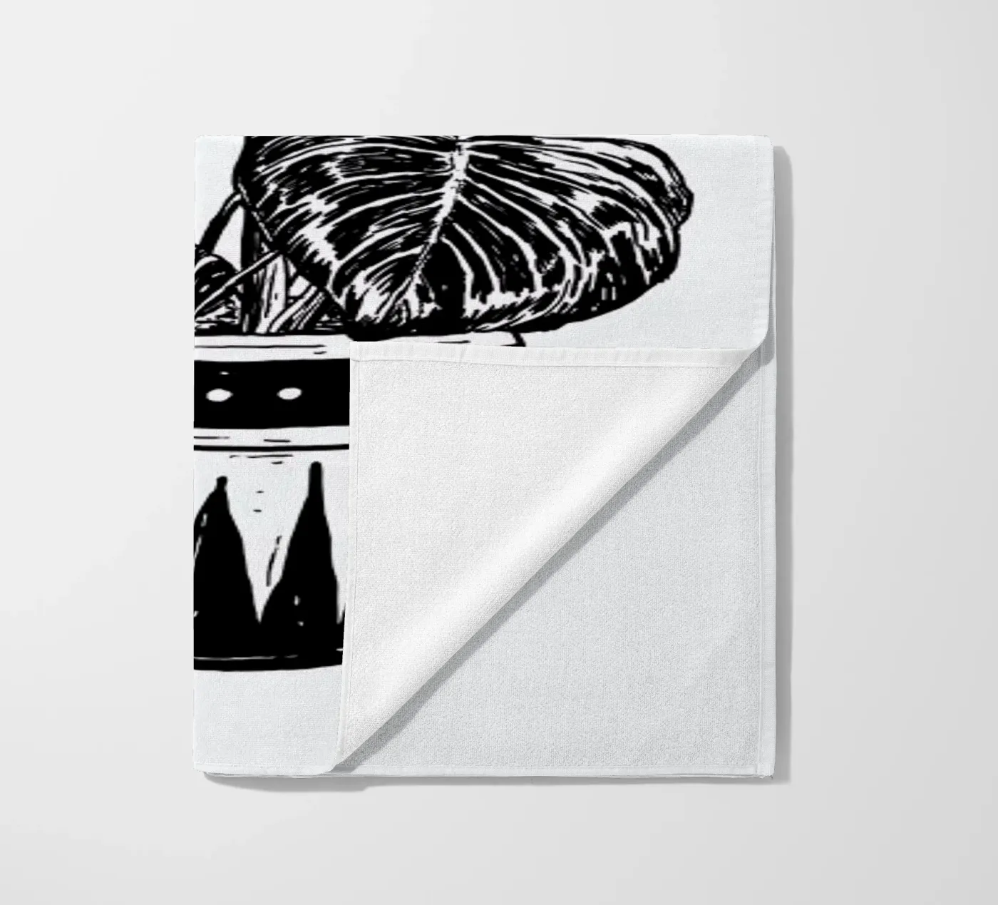 Monstera beach towel by Nick Cocozza