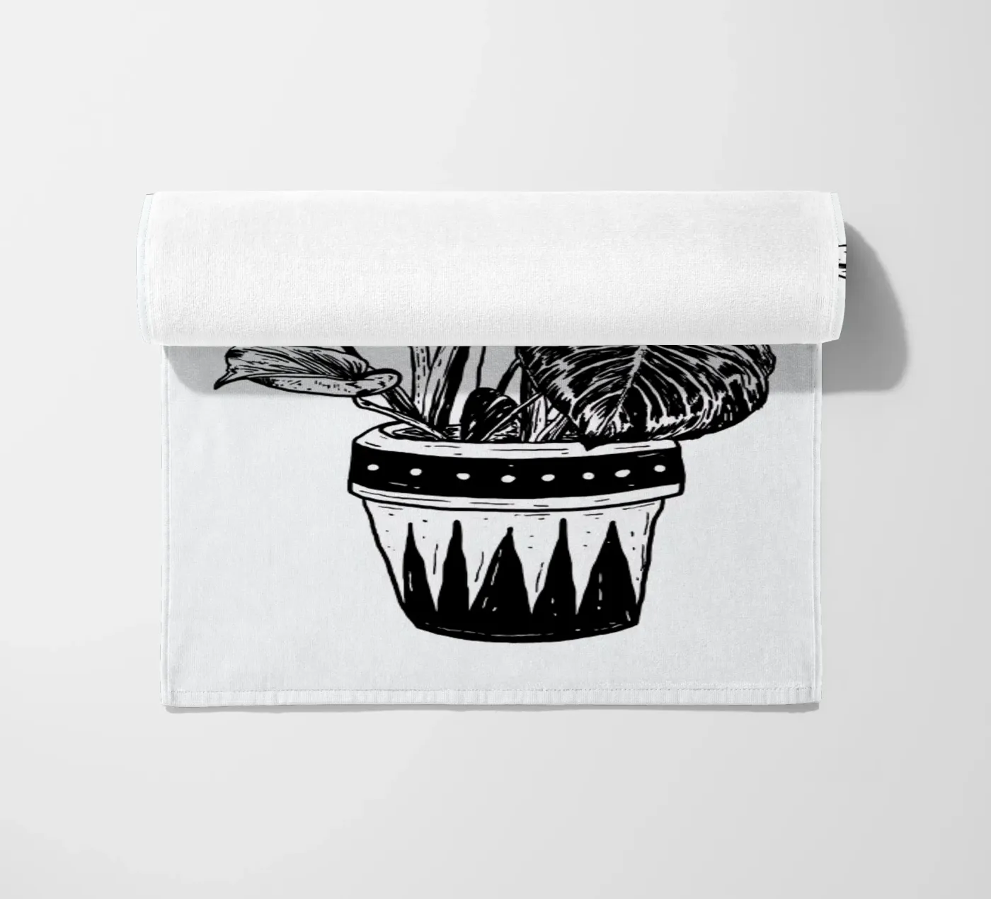 Monstera beach towel by Nick Cocozza