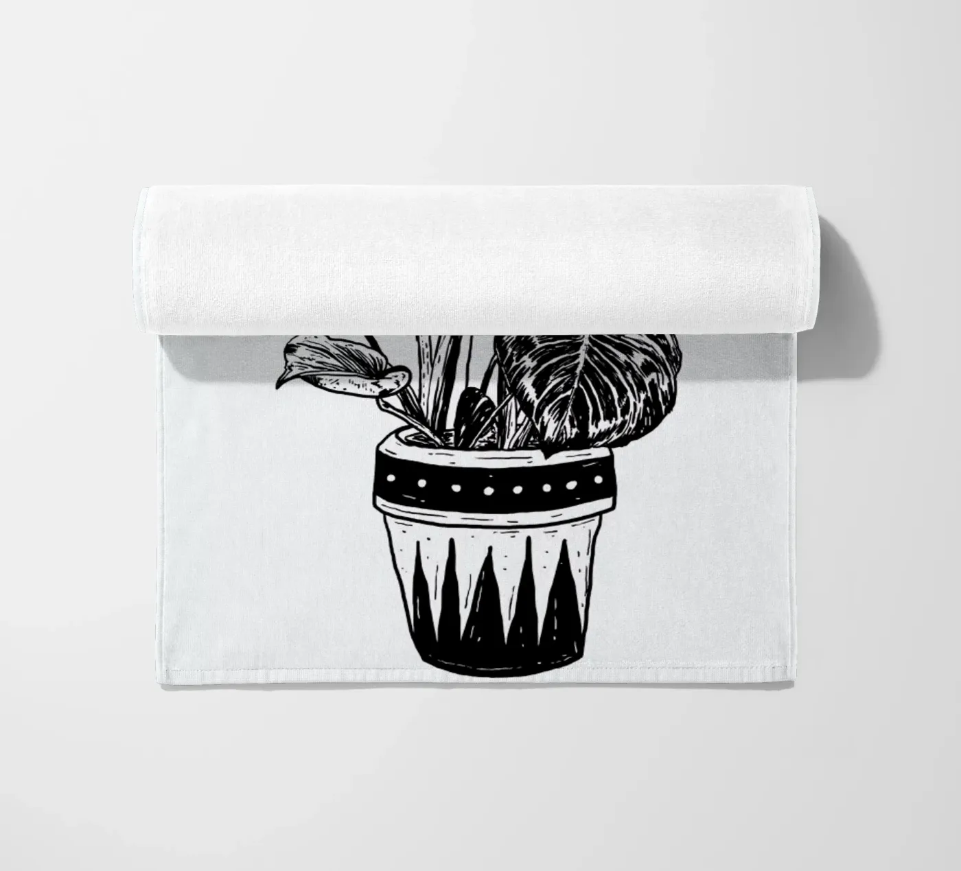 Monstera beach towel by Nick Cocozza