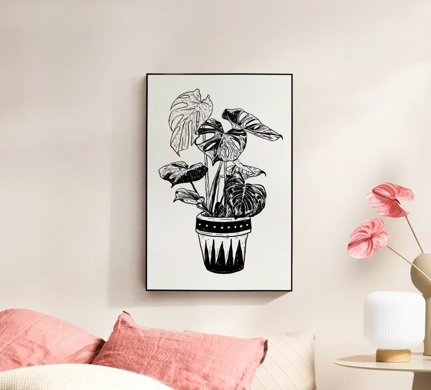 Monstera acrylic glass by Nick Cocozza