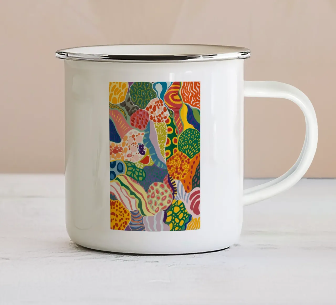 Meraviglie del giardino microscopico tazza in smalto da Zep Layers