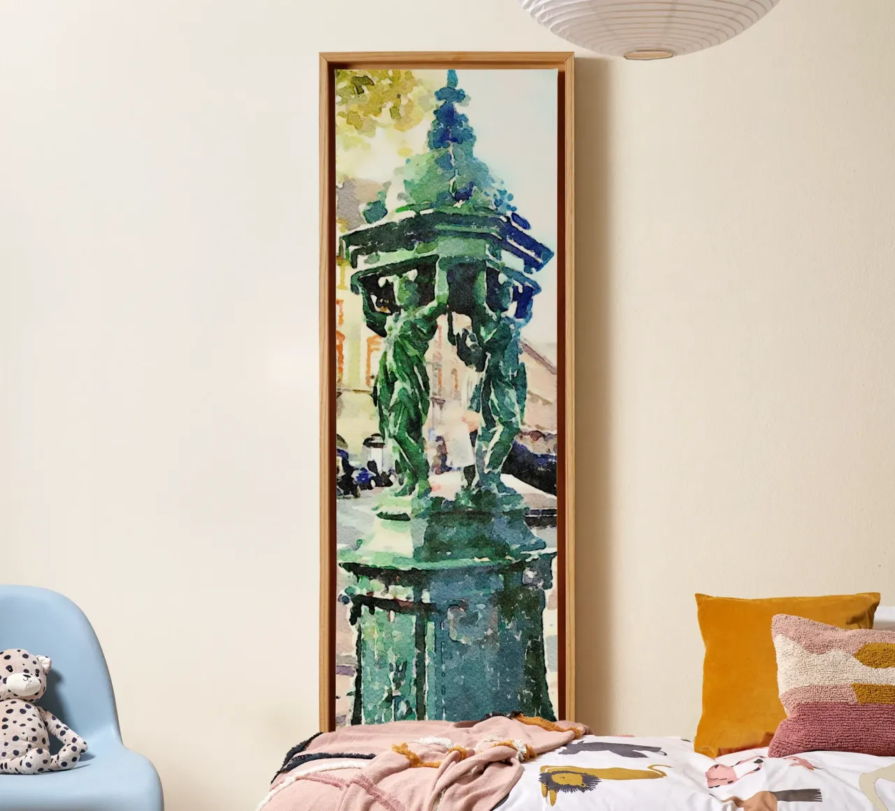 Parijs canvas met Baklijst van Massimo Frascogna
