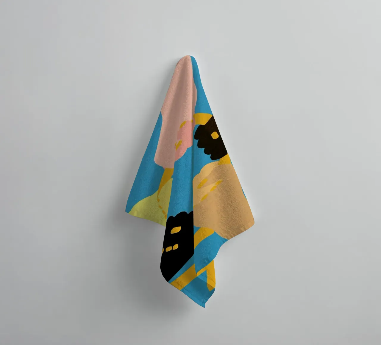 Women All Over The World Stay Strong towel by Rosi Feist