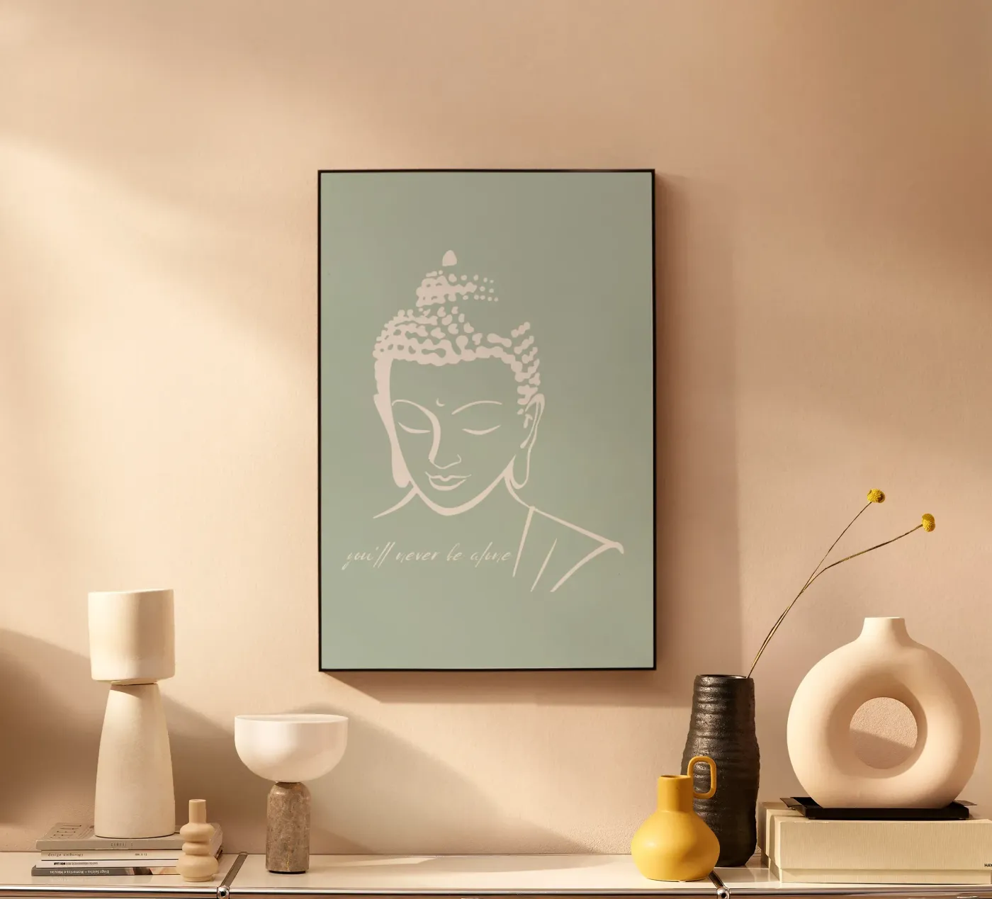 You´ll never be alone plexiglass da isabels_wunderwelt_digital_art