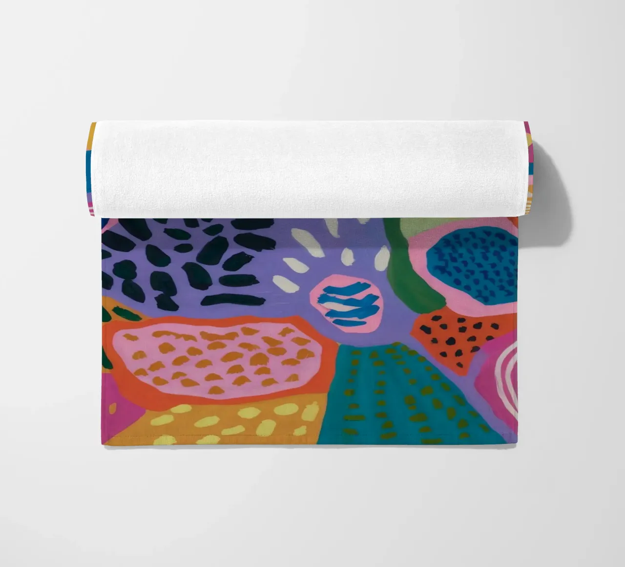 Fossil Bloom Archive beach towel by Zep Layers
