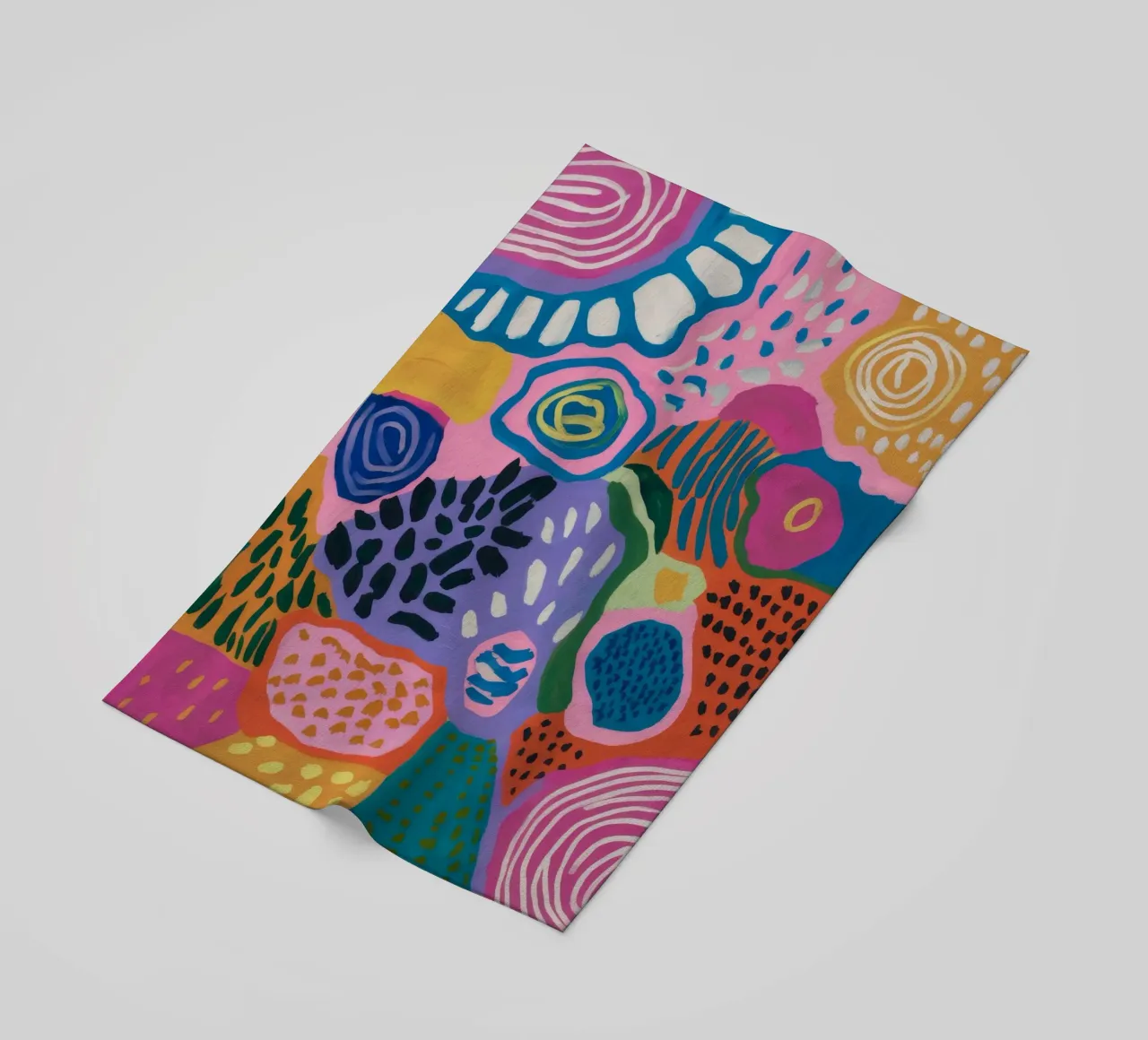 Fossil Bloom Archive beach towel by Zep Layers