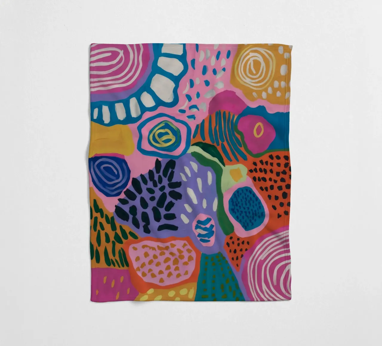 Fossil Bloom Archive fleece blanket by Zep Layers