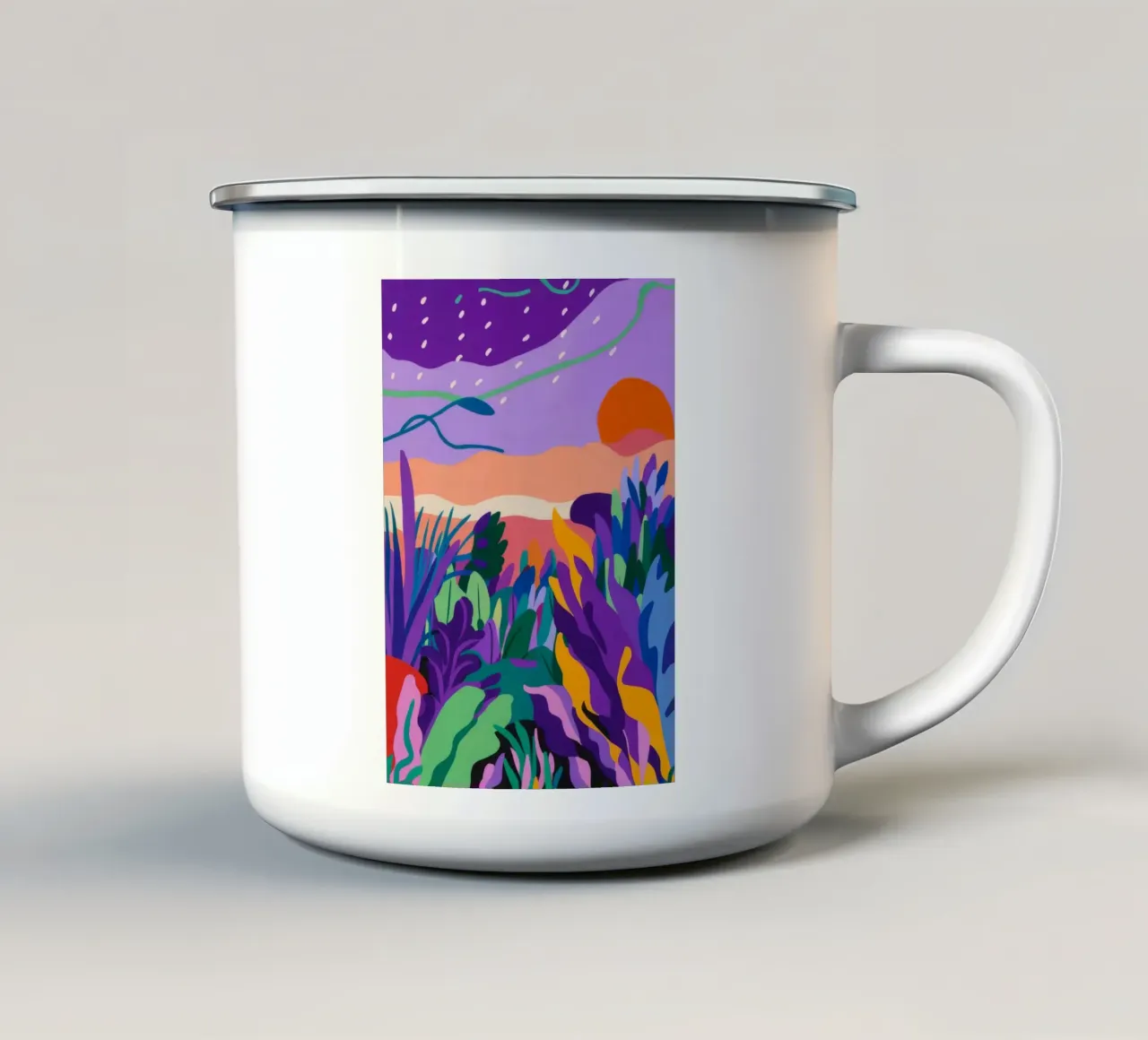 Orizzonte Viola Pace tazza in smalto da Zep Layers