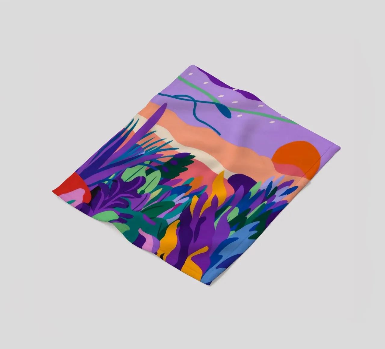 Orizzonte Viola Pace coperta in pile da Zep Layers