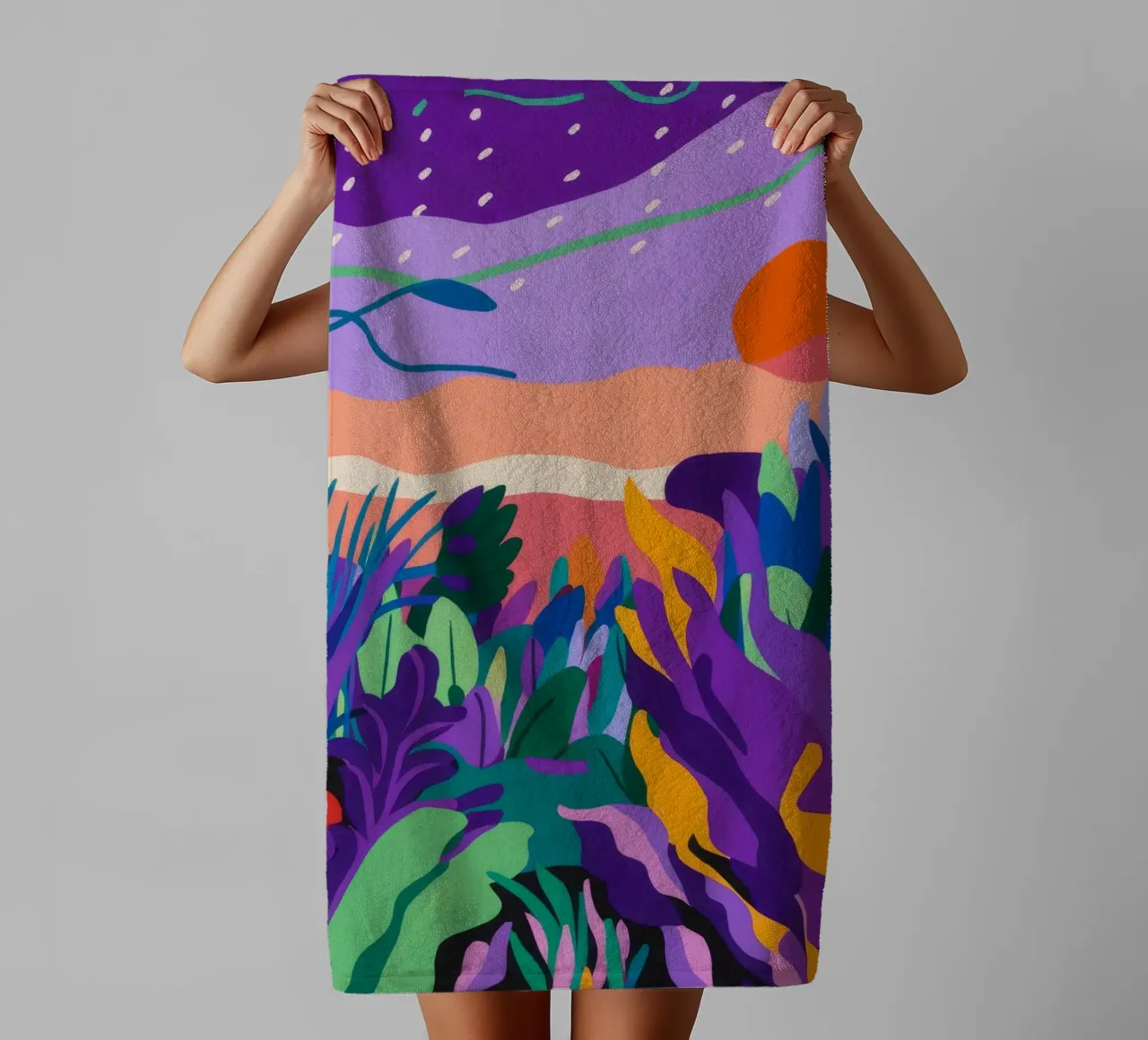 Orizzonte Viola Pace asciugamano da bagno da Zep Layers
