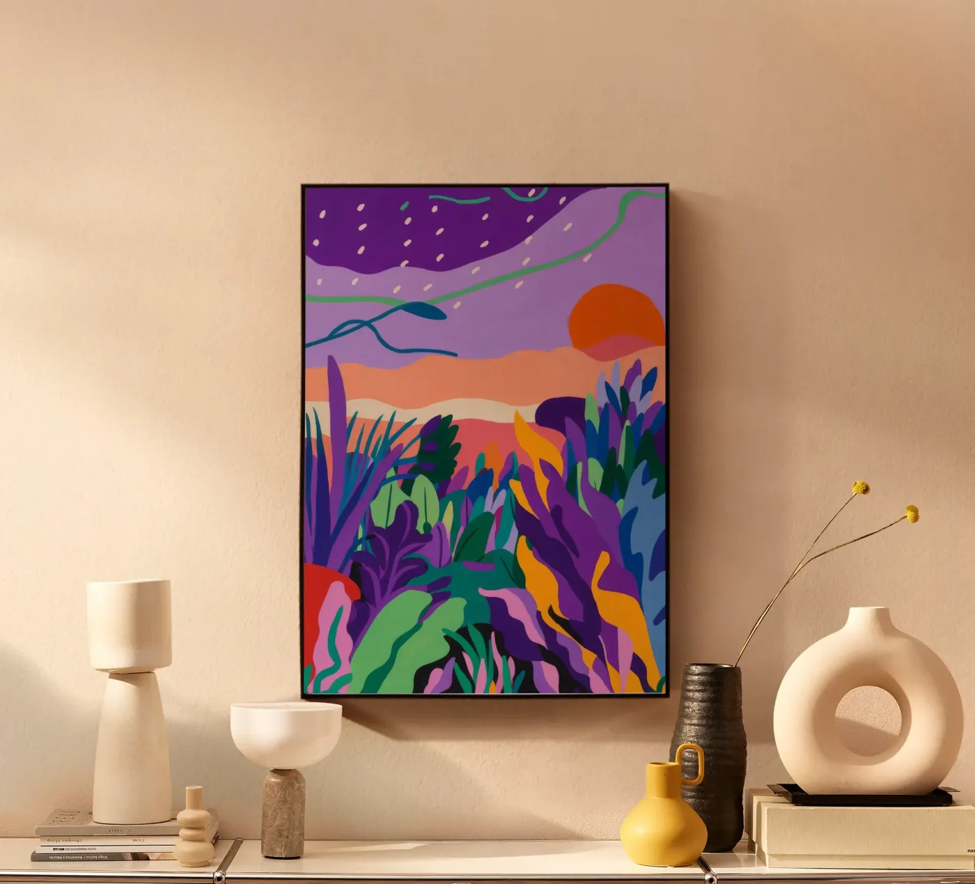 Purple Horizon Frieden Acryl-Glas von Zep Layers