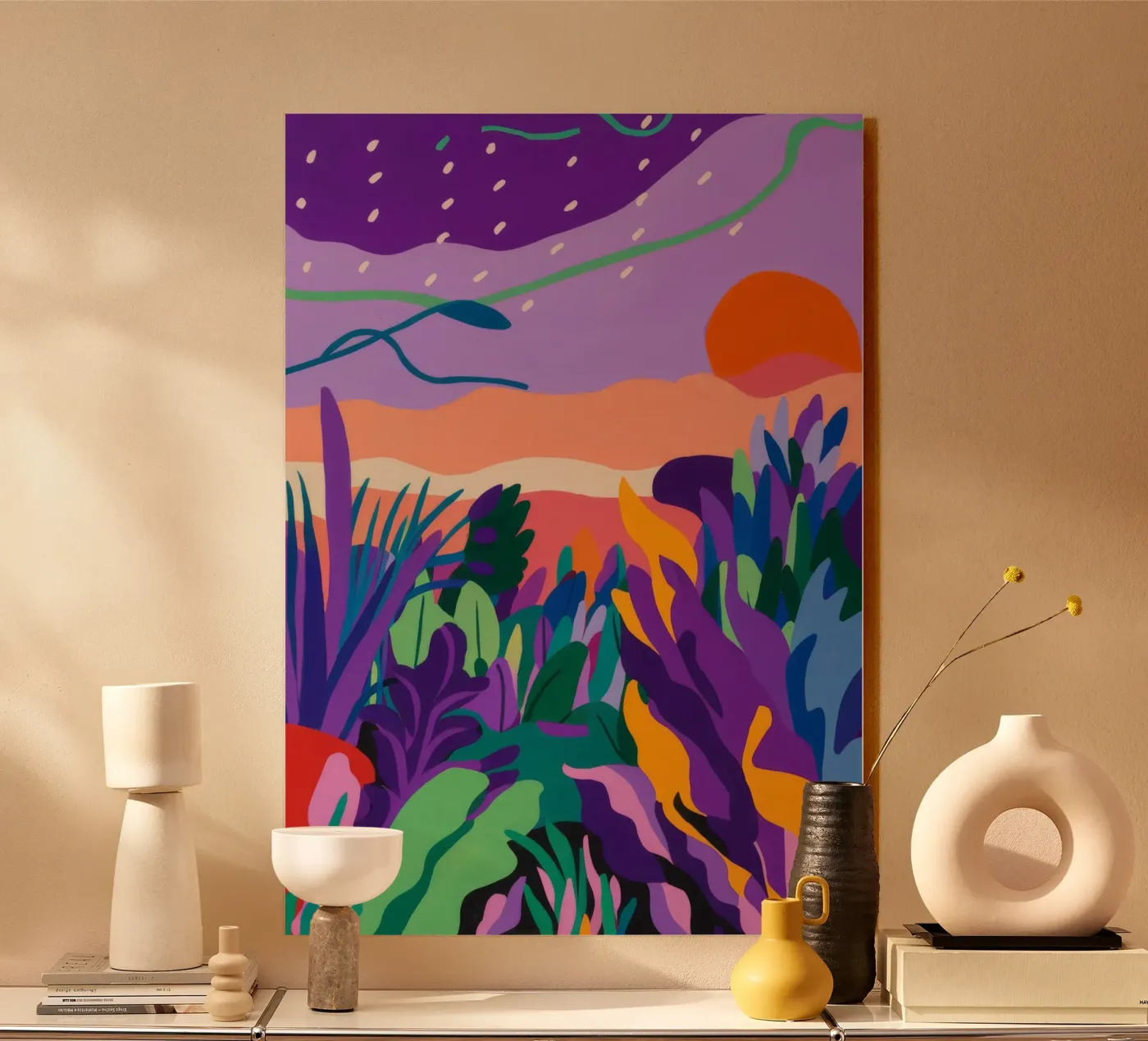 Purple Horizon Frieden Acryl-Glas von Zep Layers