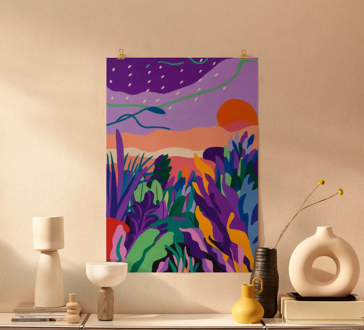 Purple Horizon Peace poster da Zep Layers