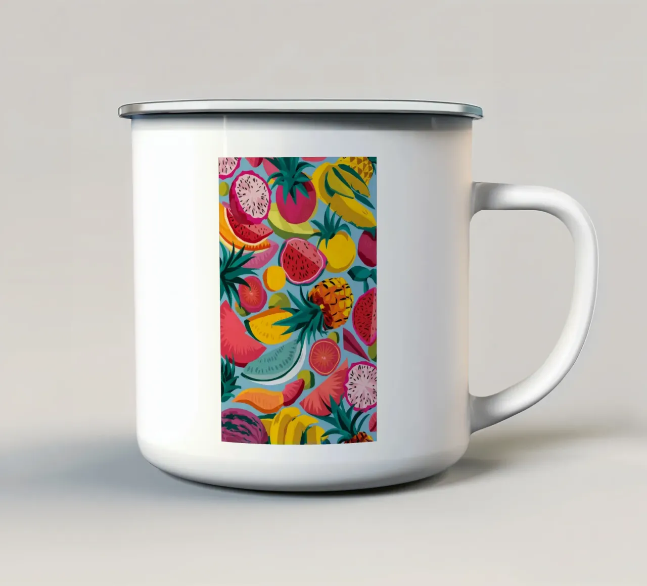 Carnevale della frutta tropicale tazza in smalto da Zep Layers