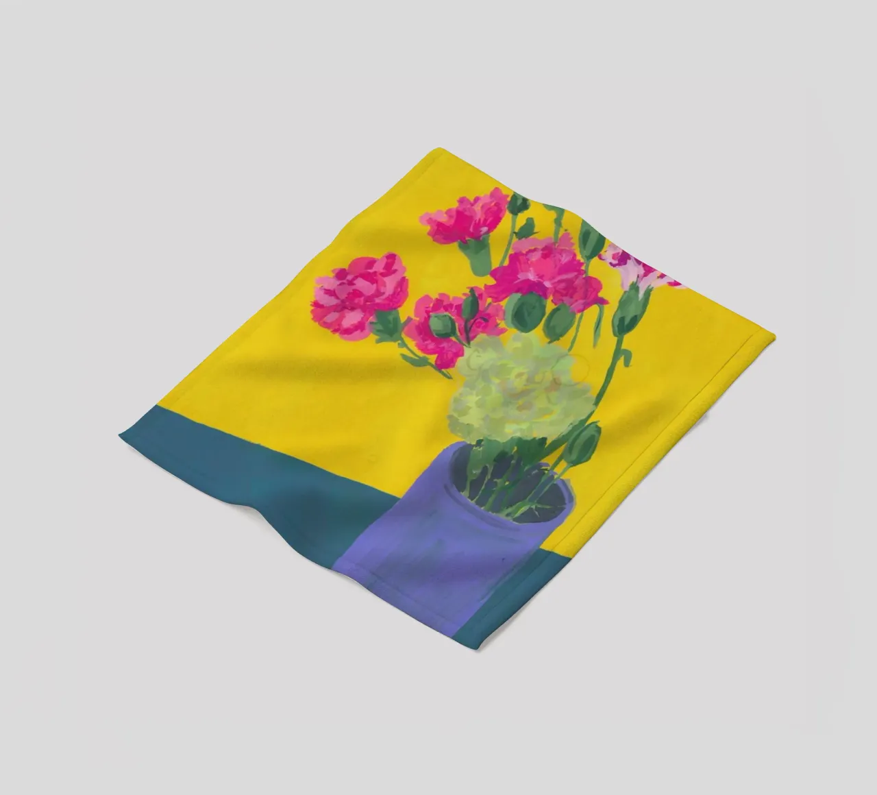 Carnations In A Vase coperta in pile da Sonia Brittain