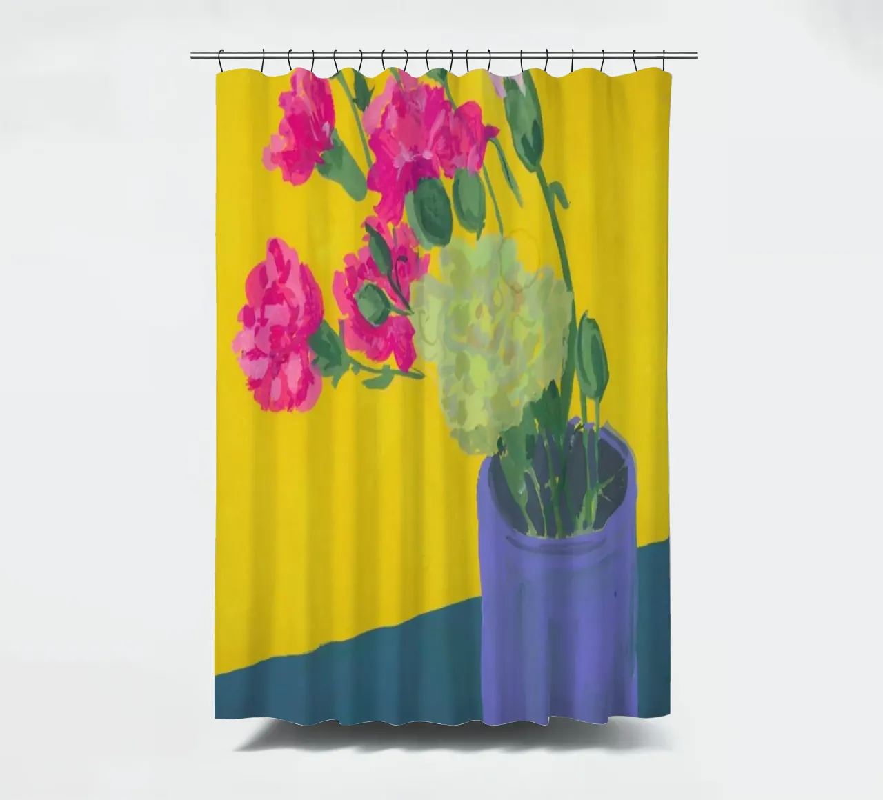 Carnations In A Vase tenda da doccia da Sonia Brittain