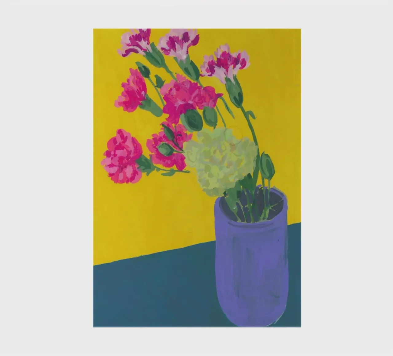 Carnations In A Vase notebook by Sonia Brittain