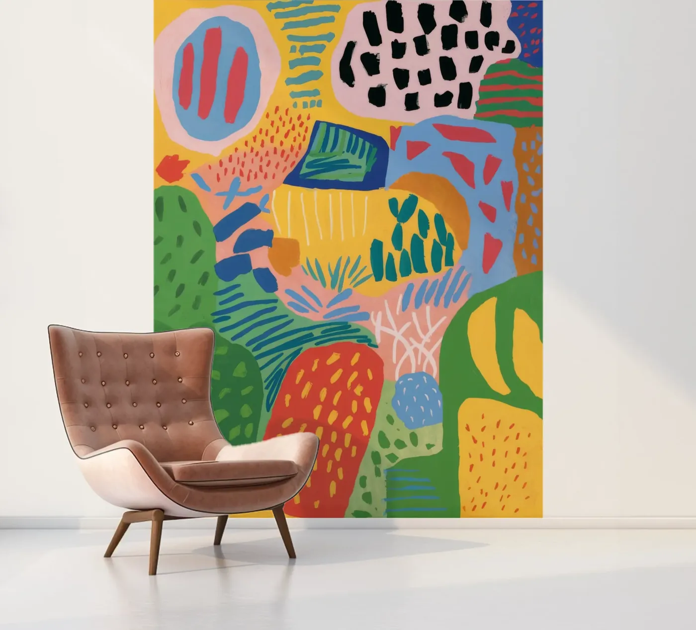 Verbeterde tuin fotobehang van Zep Layers
