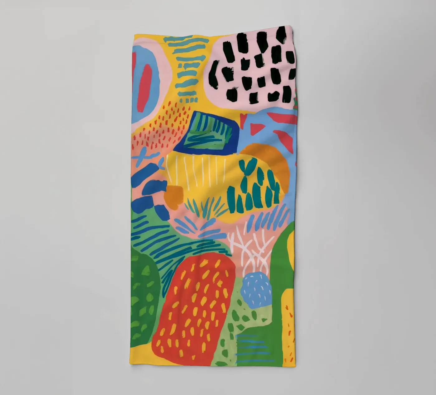 Garden Patch Improv badhanddoek van Zep Layers