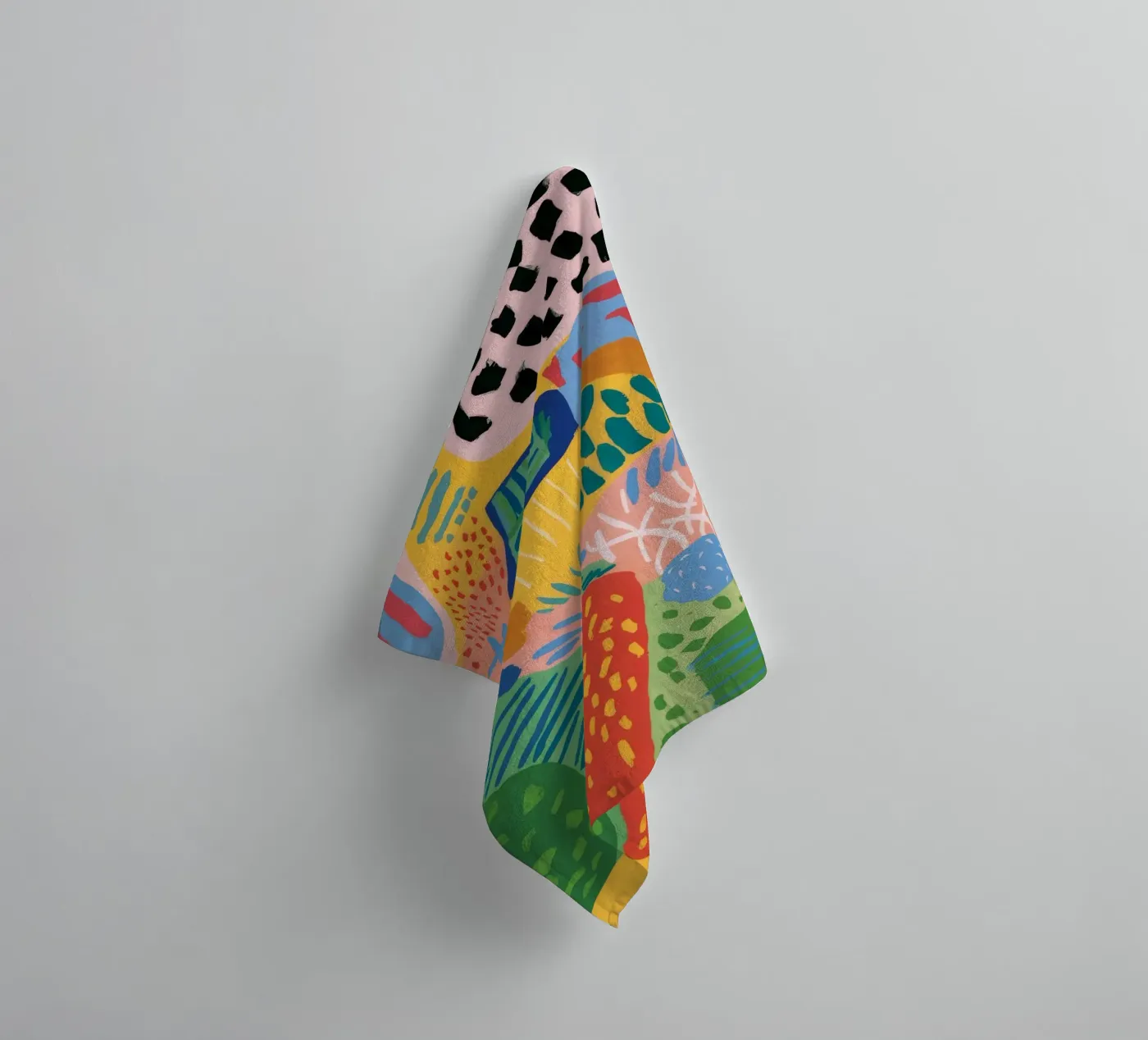 Garden Patch Improv badhanddoek van Zep Layers