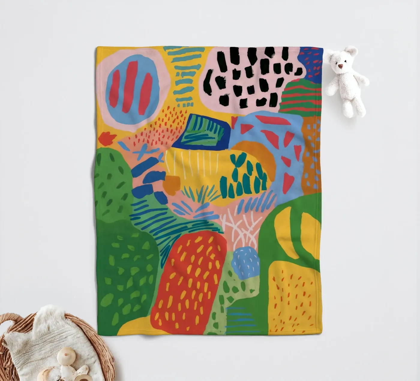 Garden Patch Improv fleece blanket by Zep Layers