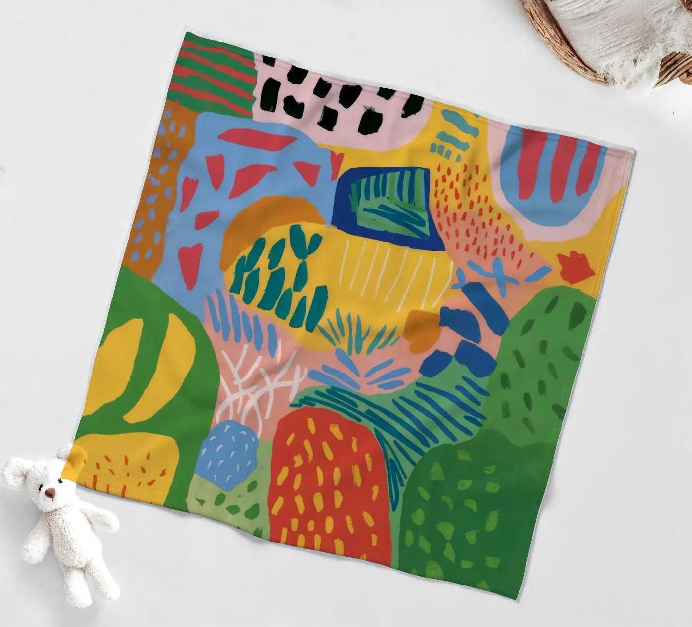 Garden Patch Improv fleece blanket by Zep Layers