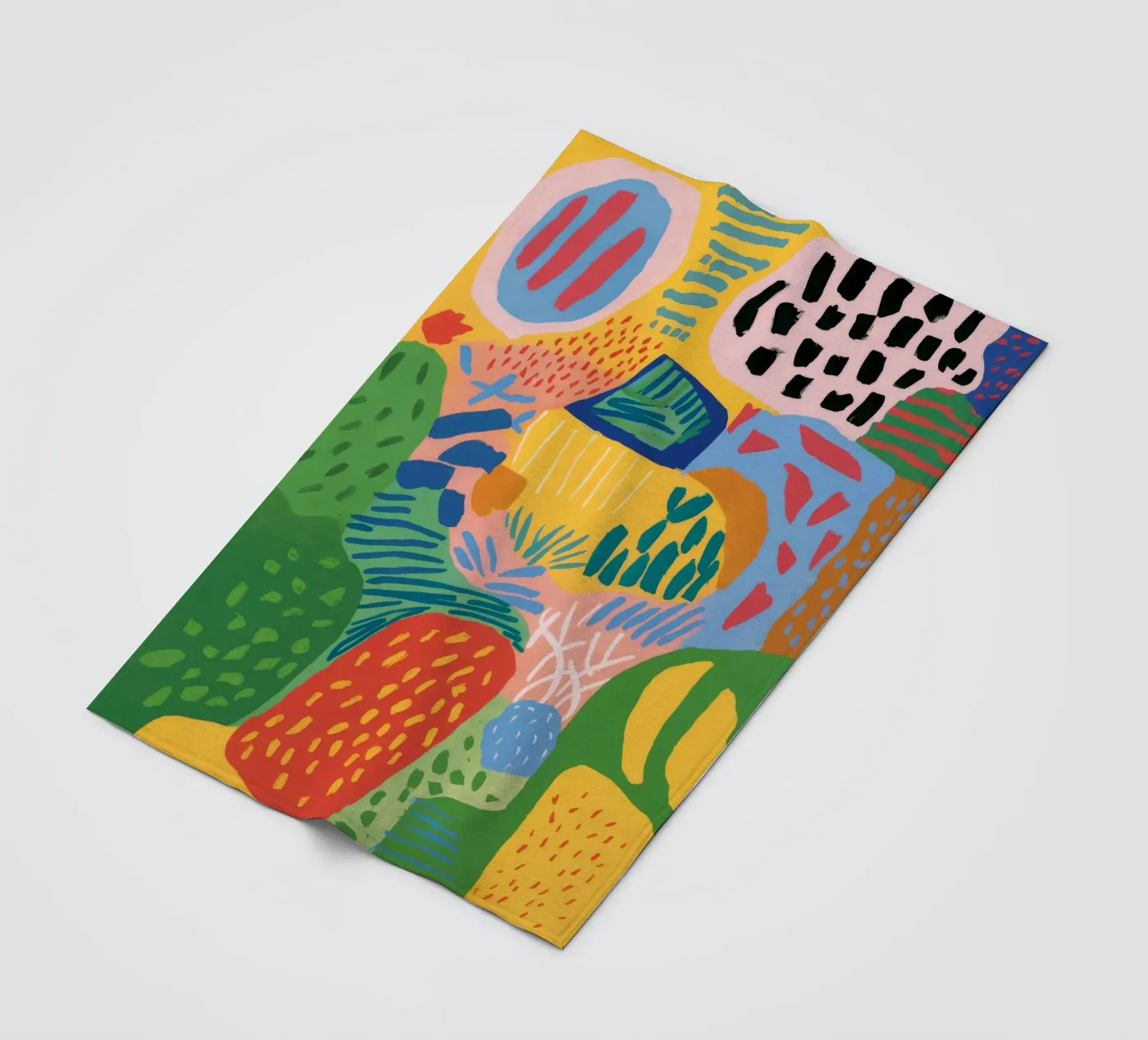 Garden Patch Improv fleece blanket by Zep Layers