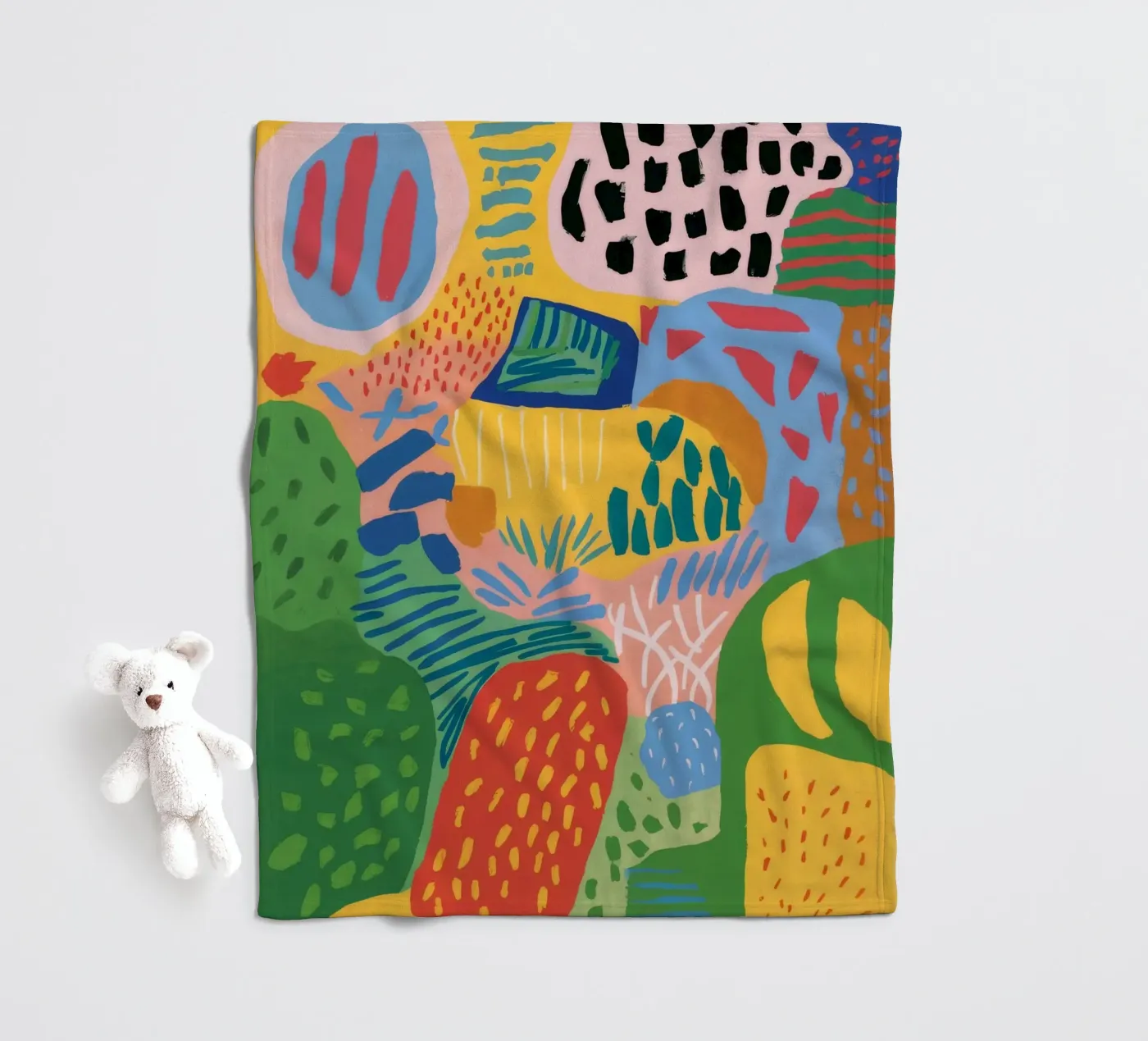Garden Patch Improv fleece blanket by Zep Layers