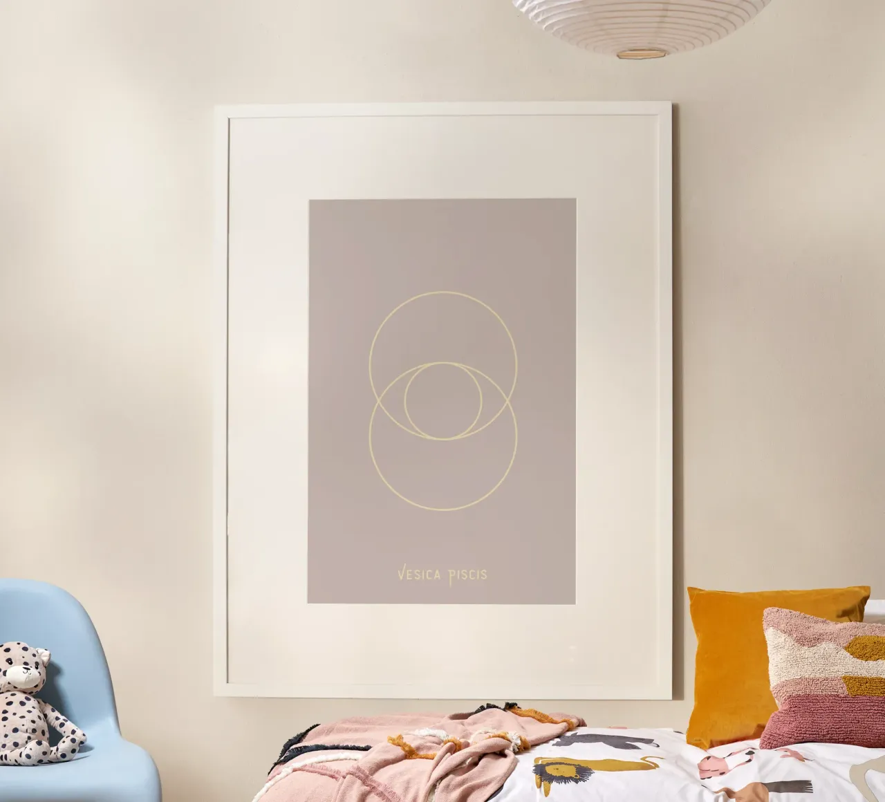 Vesica Piscis poster con telaio in legno da AESTHETIC VIBES by Isabel