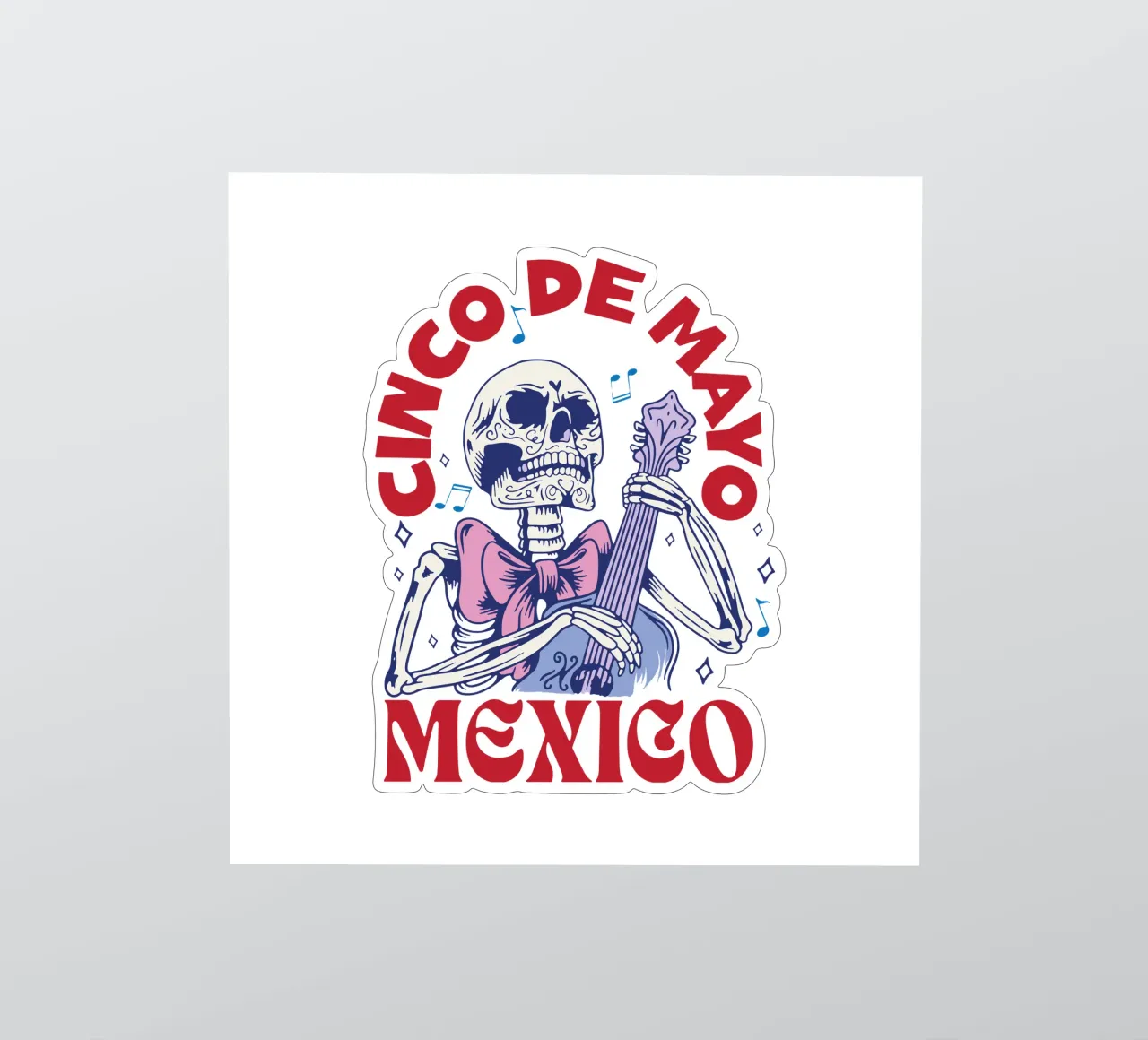 Cinco De Mayo Messico adesivo da Gunawan Rb