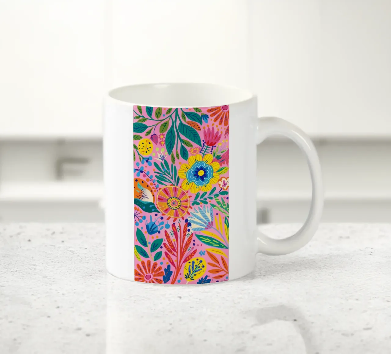 Dans met bloemenherinnering keramische mok van Zep Layers