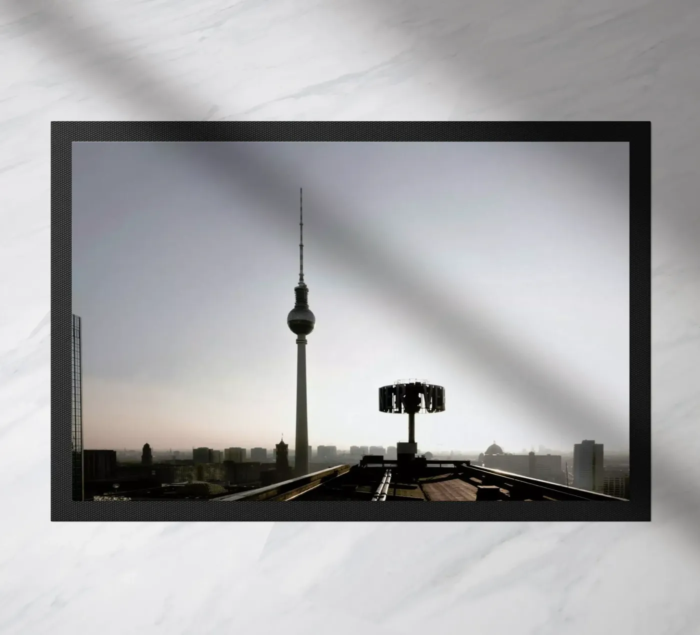 Berlin Skyline doormat by Marc Schulthess