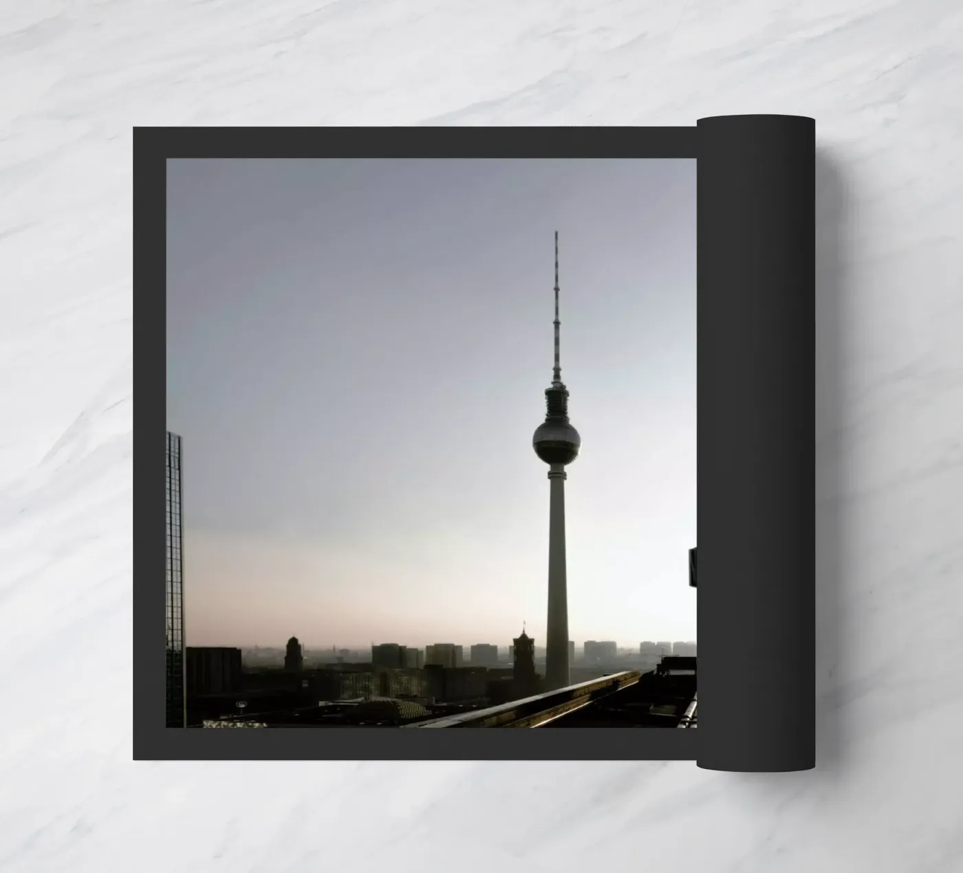 Berlin Skyline doormat by Marc Schulthess