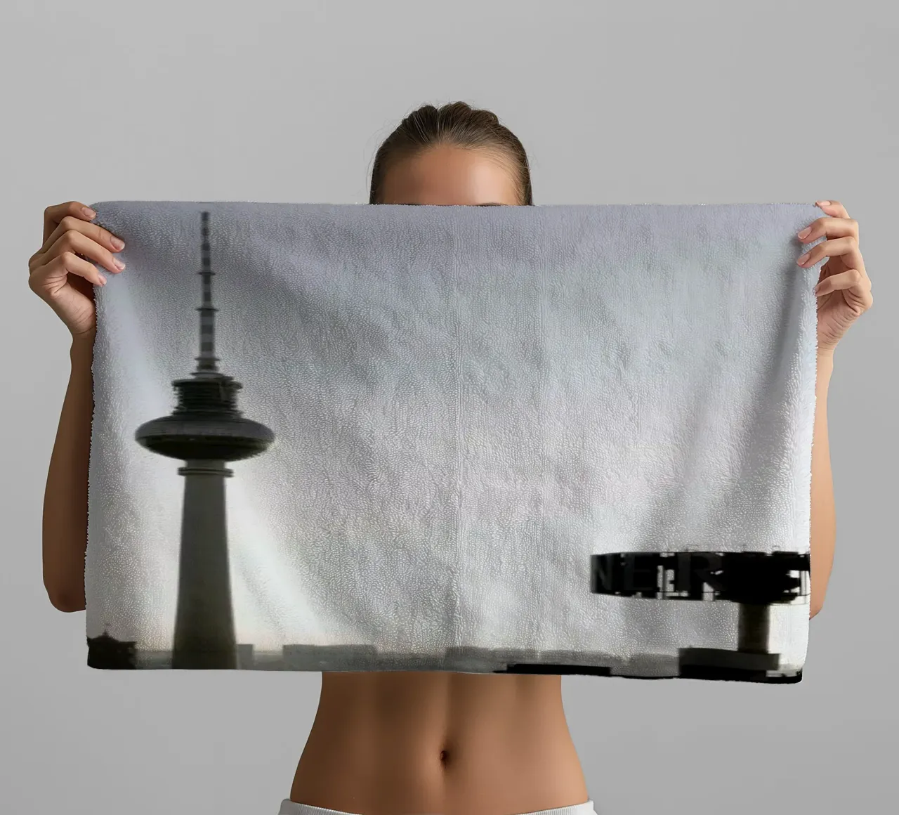 Berlin Skyline towel by Marc Schulthess
