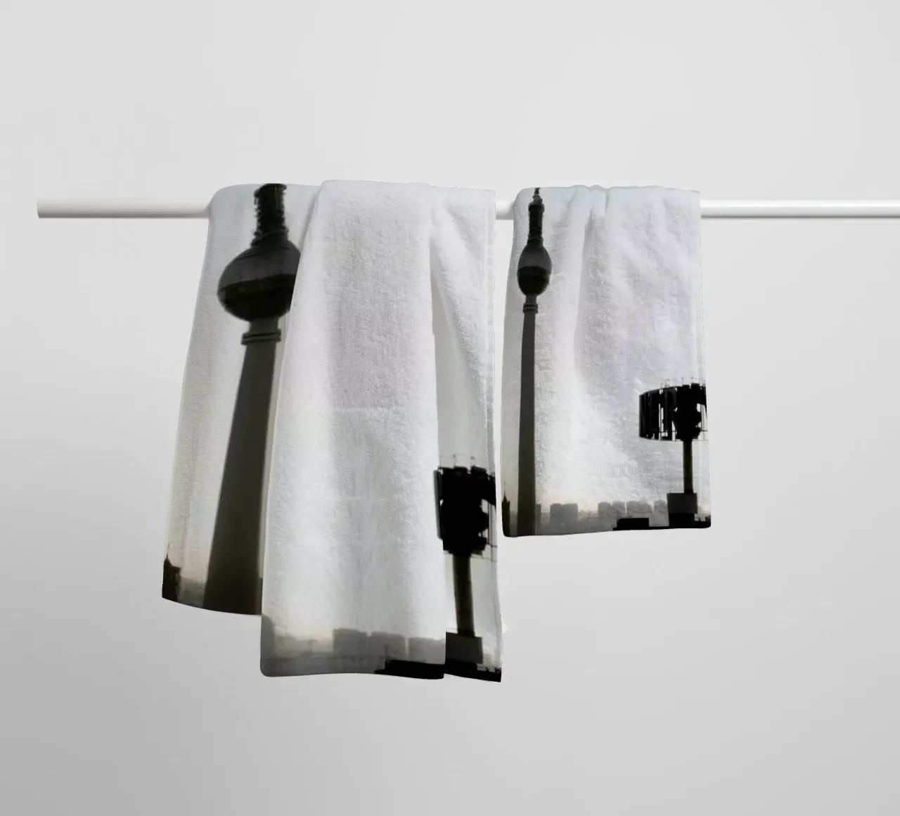 Berlin Skyline towel by Marc Schulthess