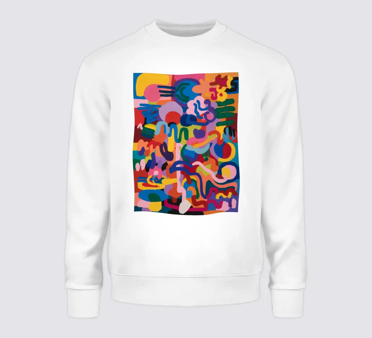 Chromatischer Chaosfluss Sweatshirt von Zep Layers