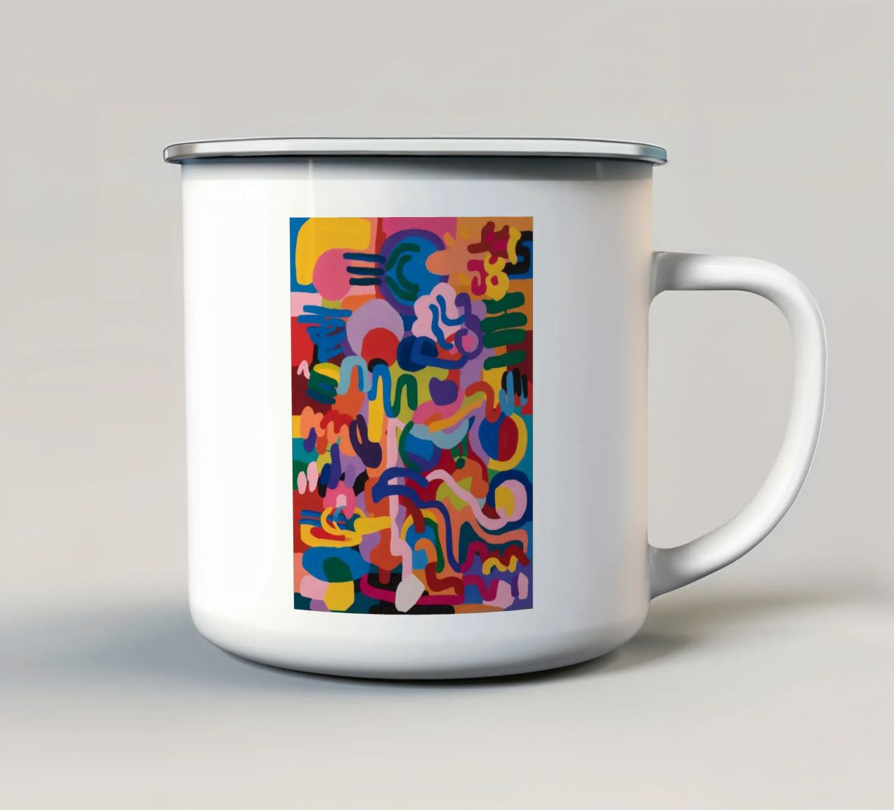 Flusso di caos cromatico tazza in smalto da Zep Layers